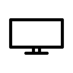 TV line icon. Vector graphics