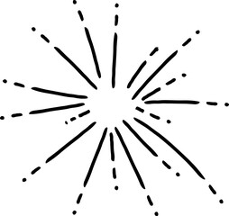 Hand drawn starburst illustration