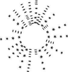 Hand drawn starburst illustration