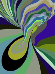abstract background with a psychedelic pattern in the style of op art