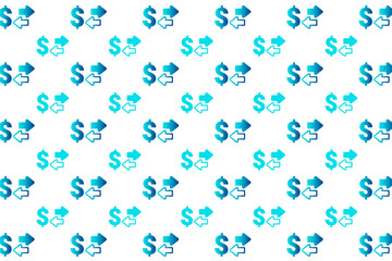 Abstract Money Transfer Pattern Background