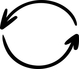 Hand drawn arrow doodle cute element