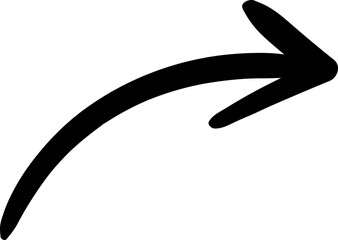 Hand drawn arrow doodle cute element