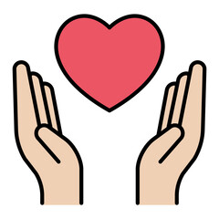 Donate love icon