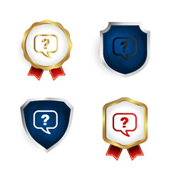 Abstract Question Badge and Label Collection