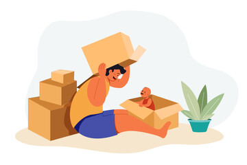 Happy Fathers Day Vector Illustration