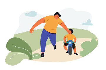 Happy Fathers Day Vector Illustration