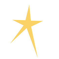 Obraz premium Star shape flat illustration