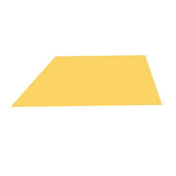 Trapezoid shape flat illustration