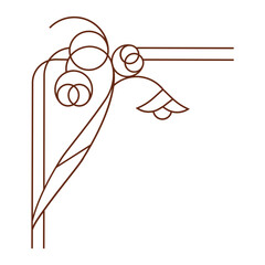 Vintage corner ornament