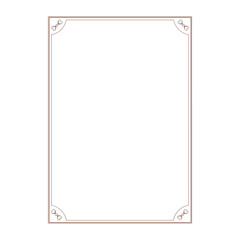 Vintage ornament frame