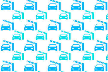 Abstract Barrier and Car Pattern Background