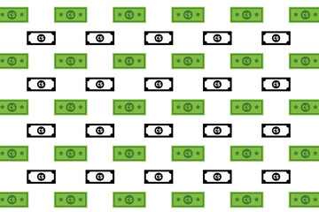 Abstract Canadian Dollar Banknote Pattern Background