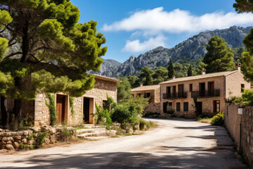 Fototapeta premium Country house in rustic mediterranean style. 