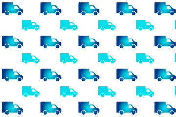 Naklejka premium Abstract Delivery Truck Pattern Background