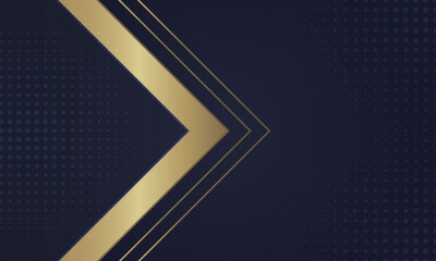 Abstract Elegant Golden Blue Background