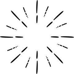 Hand drawn starburst illustration