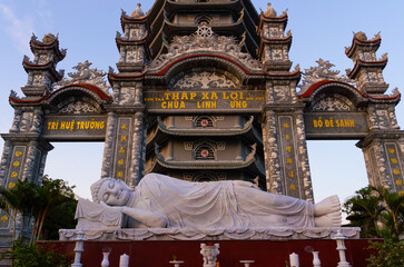 There are many beautiful Statue at Chua Linh Ung Bai But Temple (Lady Buddha Temple) in Danang, Vietnam