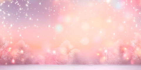 Obraz na płótnie Canvas Festive Christmas shiny banner, ai generated
