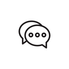 chat bubble Icon for Website, UI UX Essential, Symbol, Presentation, Graphic resources