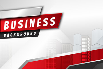 business background design white and red black shape banner