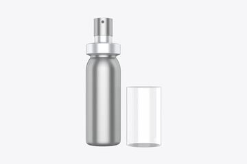 Spray Bottle Mockup Isolated On White Background. 3d illustration