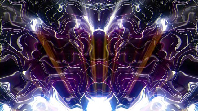 Luminous liquid dimensional light effect on motion background Video Art VJ Loop