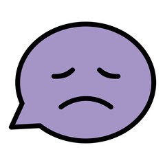 Obraz premium Unhappy icon