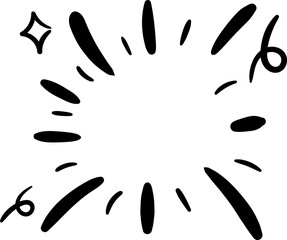 Hand drawn starburst illustration