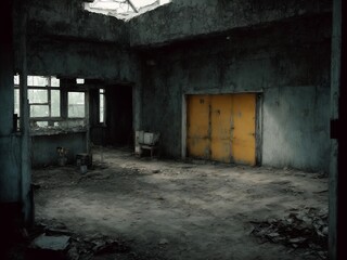 Fototapeta na wymiar Pripyat exclusion zone