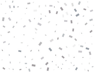 Modern Light silver Rectangular glitter confetti background. Confetti celebration, Falling Silver abstract decoration for party, birthday celebrate, anniversary or event, festive.  Vector 