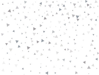 matrixSilver Triangular Confetti. Confetti celebration, Falling Silver abstract decoration for party, birthday celebrate, anniversary or event, festive. Festival decor. Vector illustration.