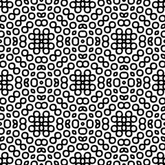 White background with black pattern. Seamless texture for fashion, textile design,  on wall paper, wrapping paper, fabrics and home decor. Simple repeat pattern.
