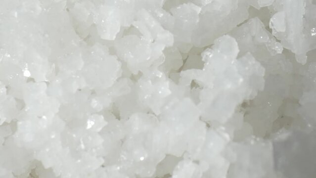 Flower of Salt, crystalline masterpiece harvested atop salt ponds. Probe lens reveals intricate formations glistening like nature's jewels. Rare and exquisite.

