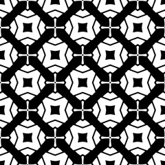 White background with black pattern. Seamless texture for fashion, textile design,  on wall paper, wrapping paper, fabrics and home decor. Simple repeat pattern.