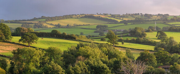 Exmoor landscape in Somerset, England