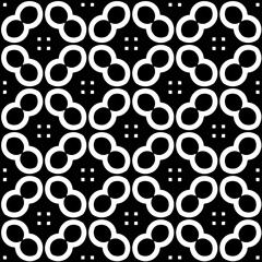White background with black pattern. Seamless texture for fashion, textile design,  on wall paper, wrapping paper, fabrics and home decor. Simple repeat pattern.