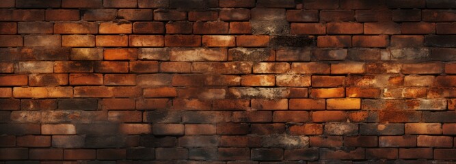 brown brick wall background image, in the style of large canvas format, contest winner, intense and dramatic lighting