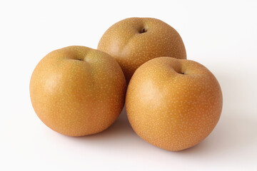 白背景の梨（豊水）