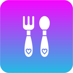 Baby cutlery Icon