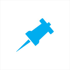 Push pin icon vector illustration symbol