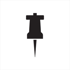 Push pin icon vector illustration symbol