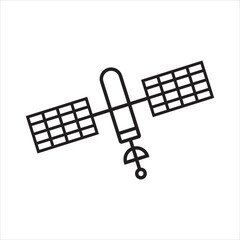 satellite icon vector illustration symbol