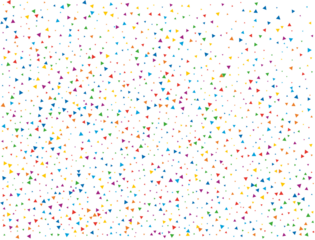 Magic Rainbow Triangular Confetti