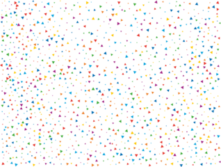 Magic Rainbow Triangular Confetti