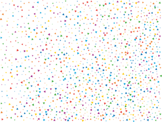 Magic Rainbow Triangular Confetti