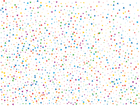 Magic Rainbow Triangular Confetti