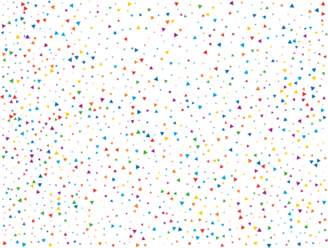 Magic Rainbow Triangular Confetti