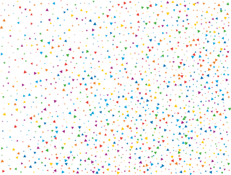 Magic Rainbow Triangular Confetti