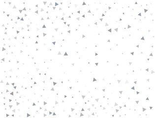 Festive Silver Triangular Confetti
